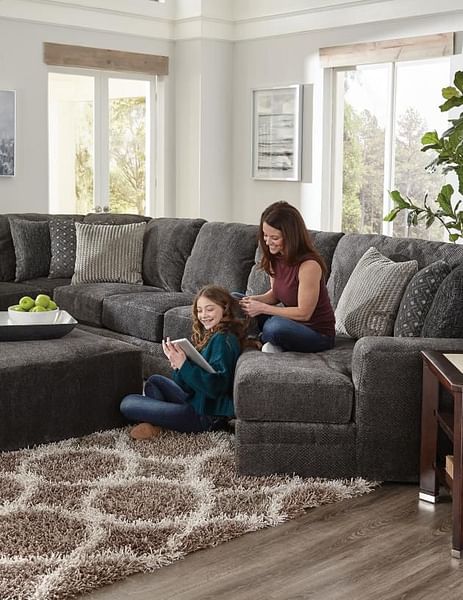 Mammoth Grey Piano Wedge Sectional
