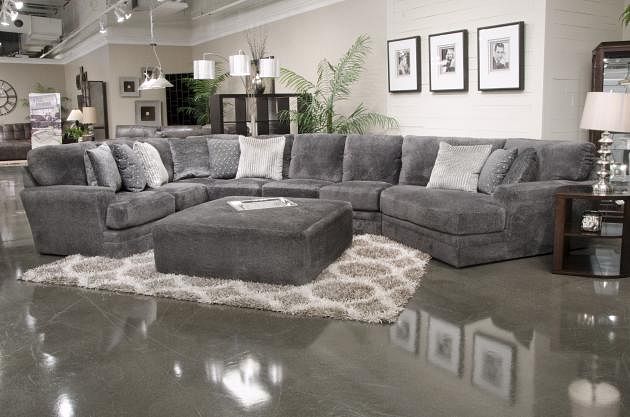 Mammoth Grey Piano Wedge Sectional