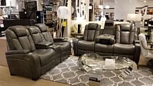 Ashley Furniture - Arcadia Power Reclining Sofa with Adjustable Power Headrest