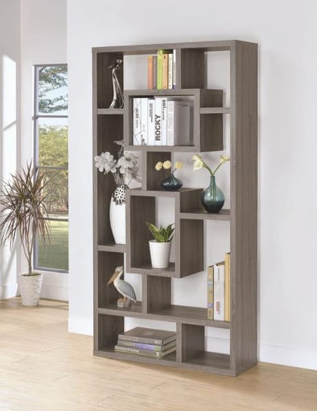Weathered Grey Bookcase