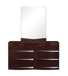 Aurora Brown Dresser and Mirror