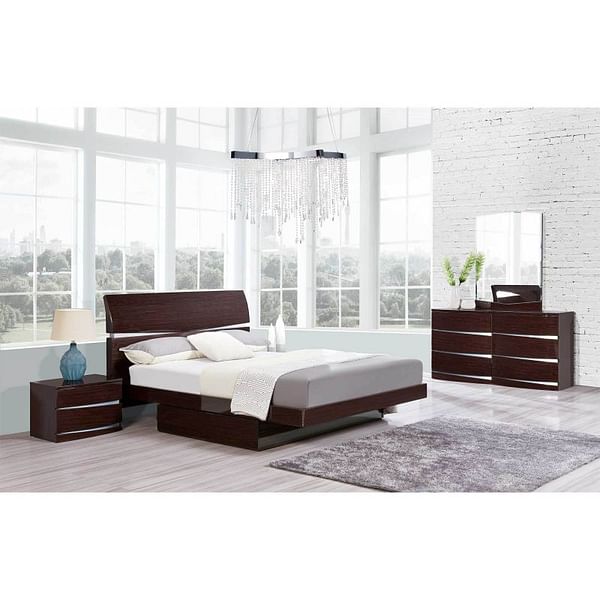 Aurora Brown Dresser and Mirror