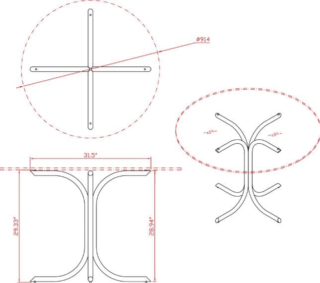 Dorothy 5pc Dining Set