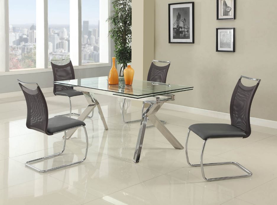 Ella Dining Room Set w/ Nadine Chairs 5pc Dining Set