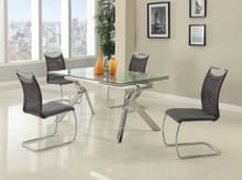 Ella Dining Room Set w/ Nadine Chairs 5pc Dining Set