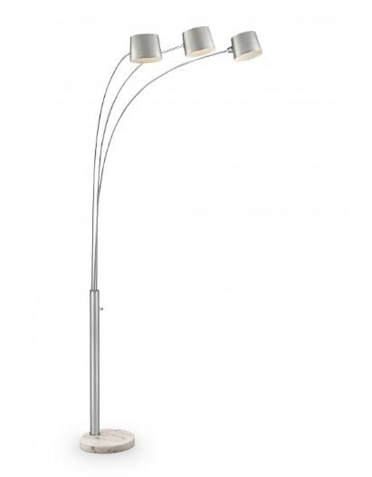 Nova Arch Silver Floor Lamp