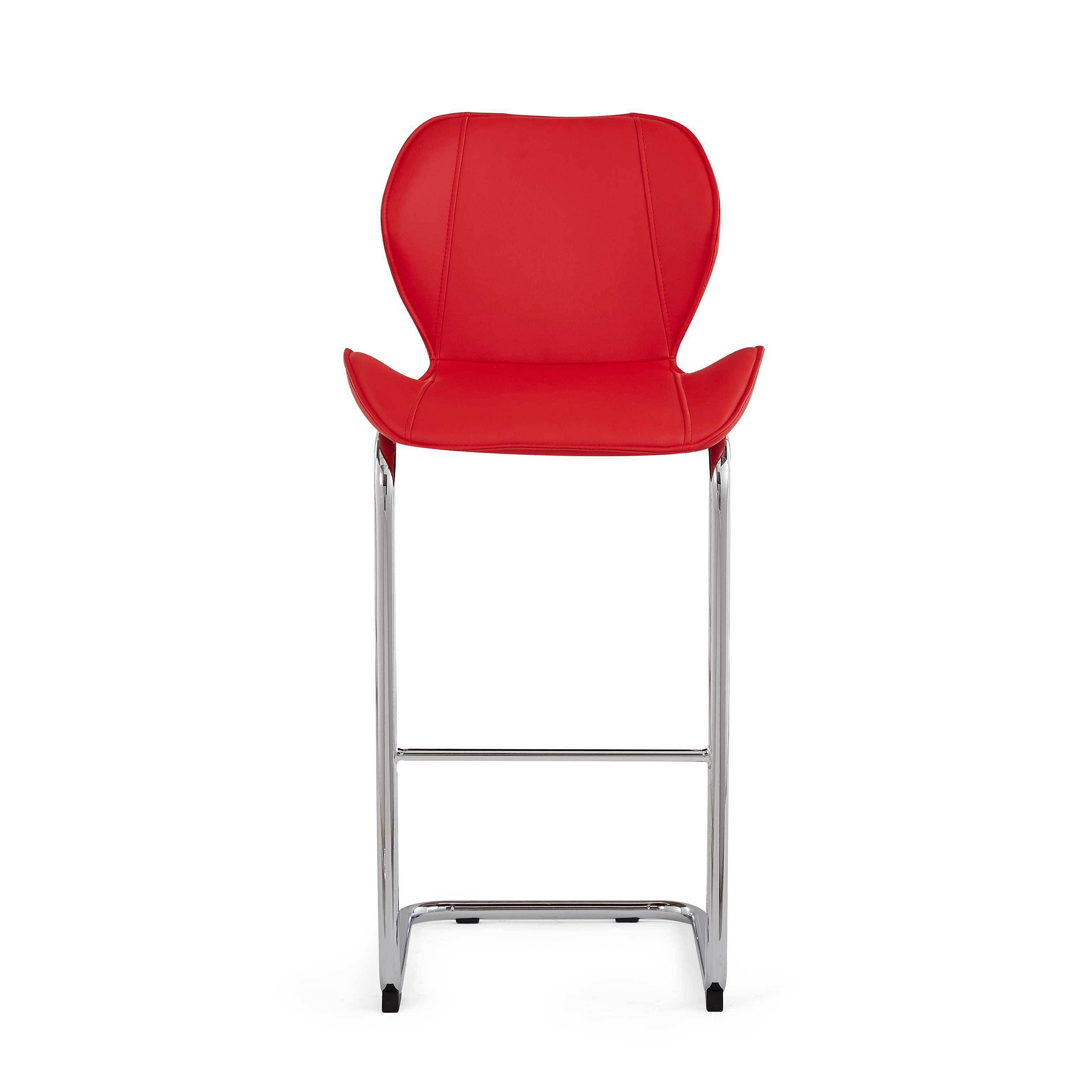 Carol Red Bar Stool