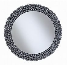 Grey Round Mirror