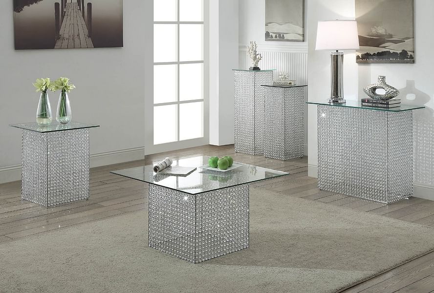 Crystal LED Sofa Table