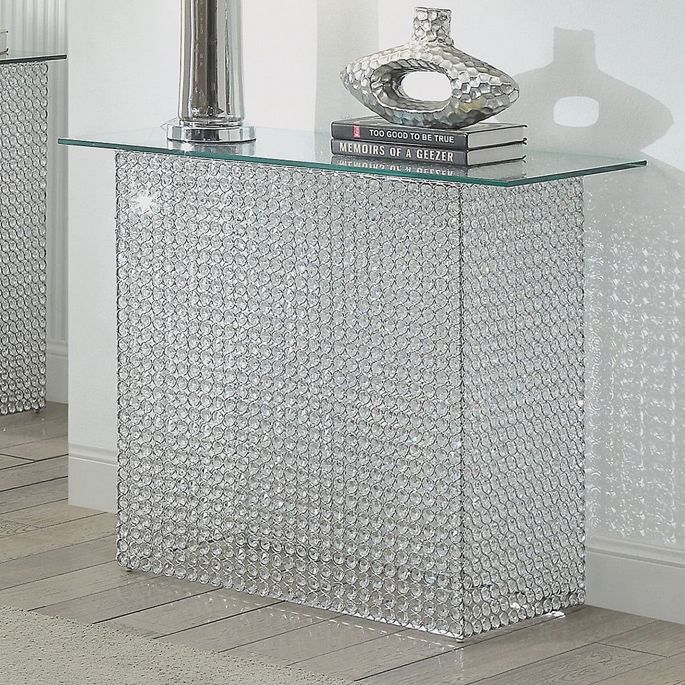 Crystal LED Sofa Table