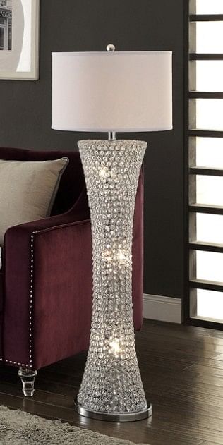 large crystal floor lamps