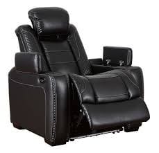 Midnight Power Reclining Chair in Black