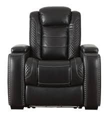 Midnight Power Reclining Chair in Black