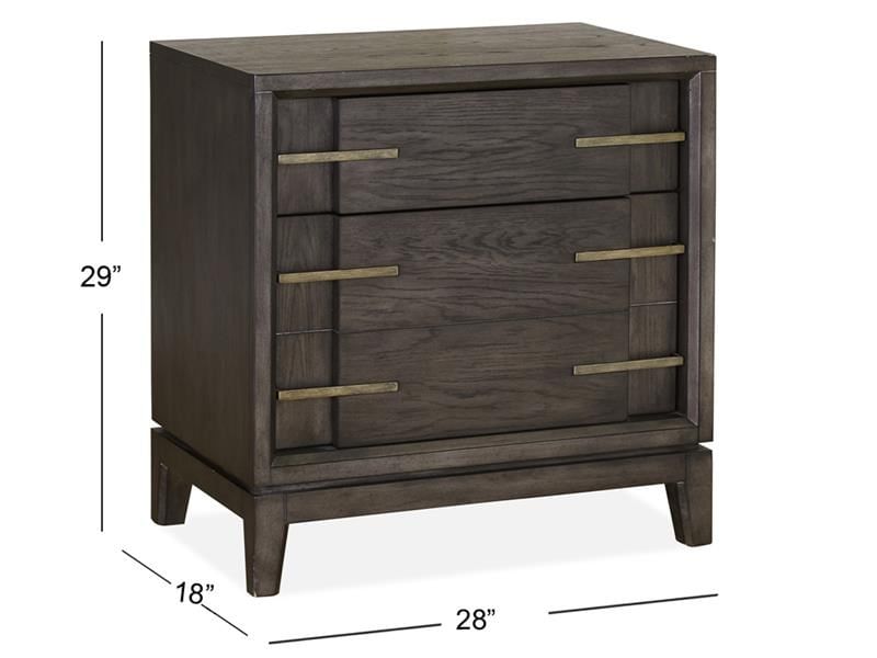 Bedroom Nightstands Proximity Heights 3 Drawer Nightstand at iStyle