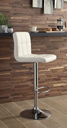 Ashley Furniture - Bellatier Bar Stool in White
