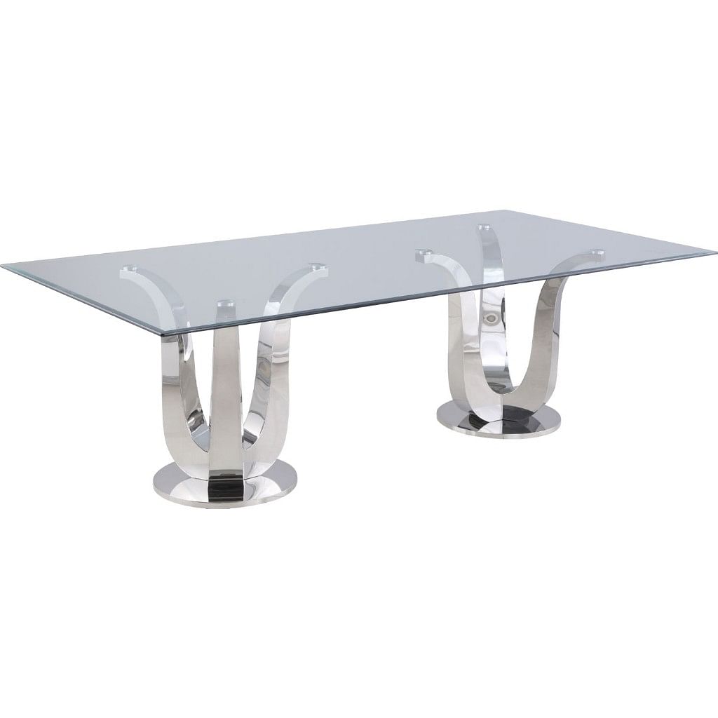 Madeline Glass Top Dining Table