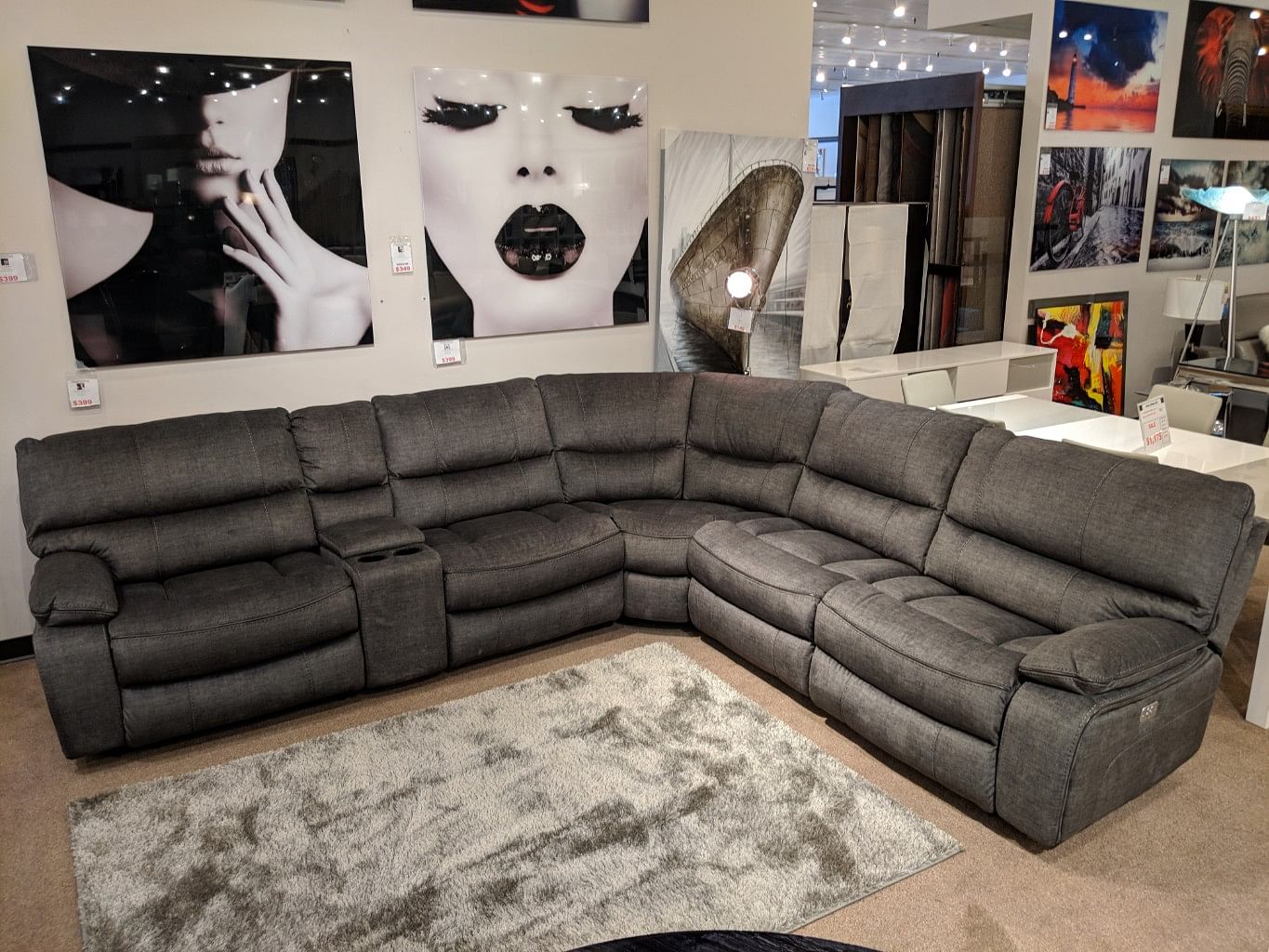 Mia Power Reclining Sectional