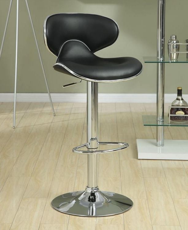 Dining Room Bar Stools Charlie Adjustable Bar Stools Chrome and