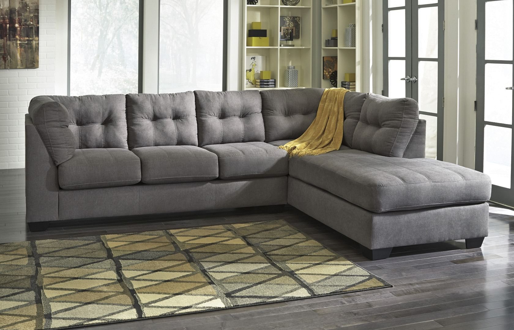 Ashley Furniture - Maier Sectional with Right Chai...