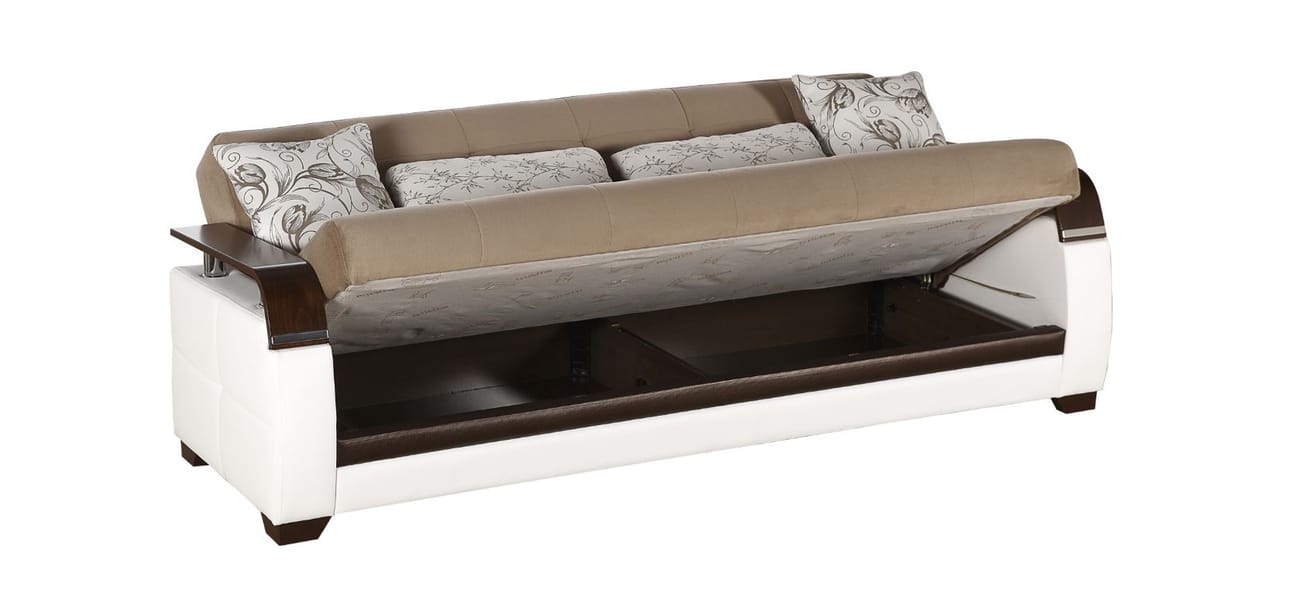 Natural Naomai Light Brown Sofa Bed