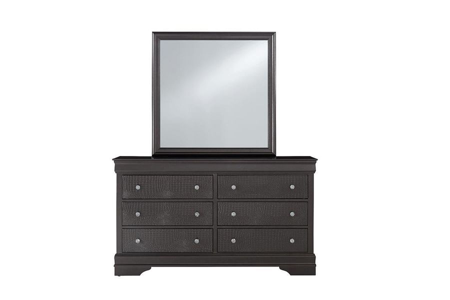Pompei Grey Dresser and Mirror