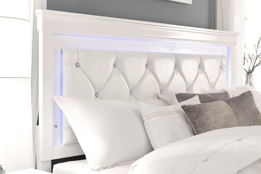 Pompei White Bed in Full Size