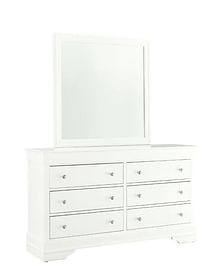 Pompei White Dresser and Mirror