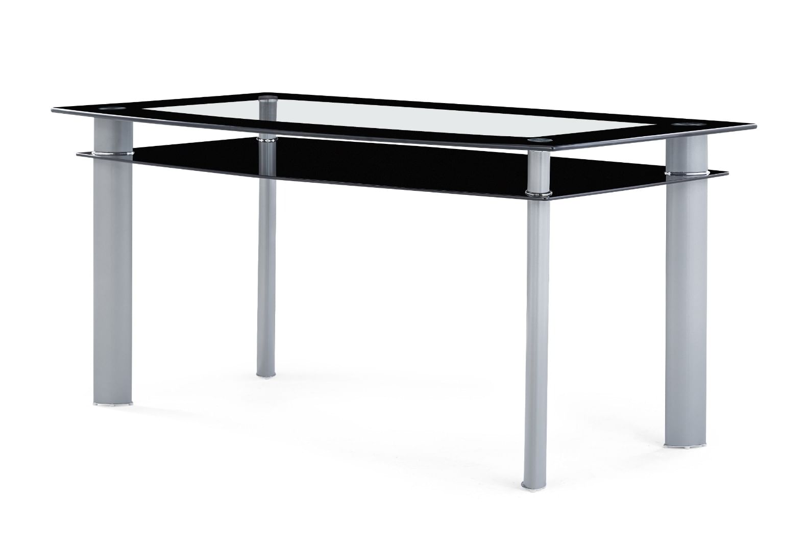 Blocked Glass Dining Table