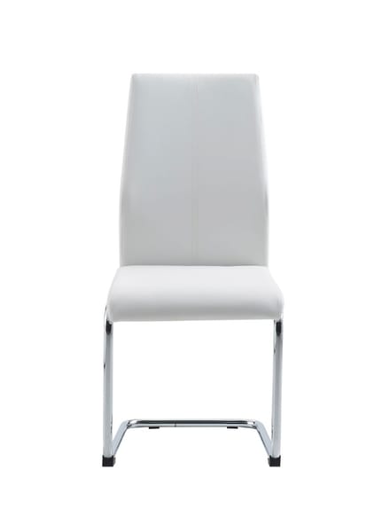Grey Drift Wood 5pc Dining Set with Spring White Dining Chair