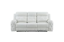 Lindy White Power Reclining Sofa