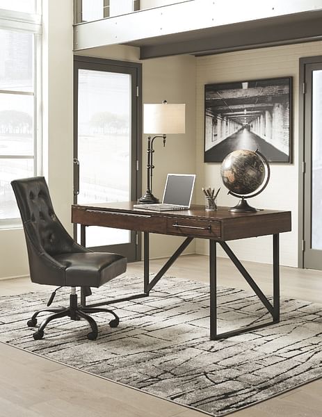 The Starmore Brown 2 Pc. Office Desk, Chair is available at