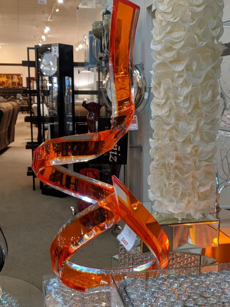 Naja Orange Acrylic Sculpture