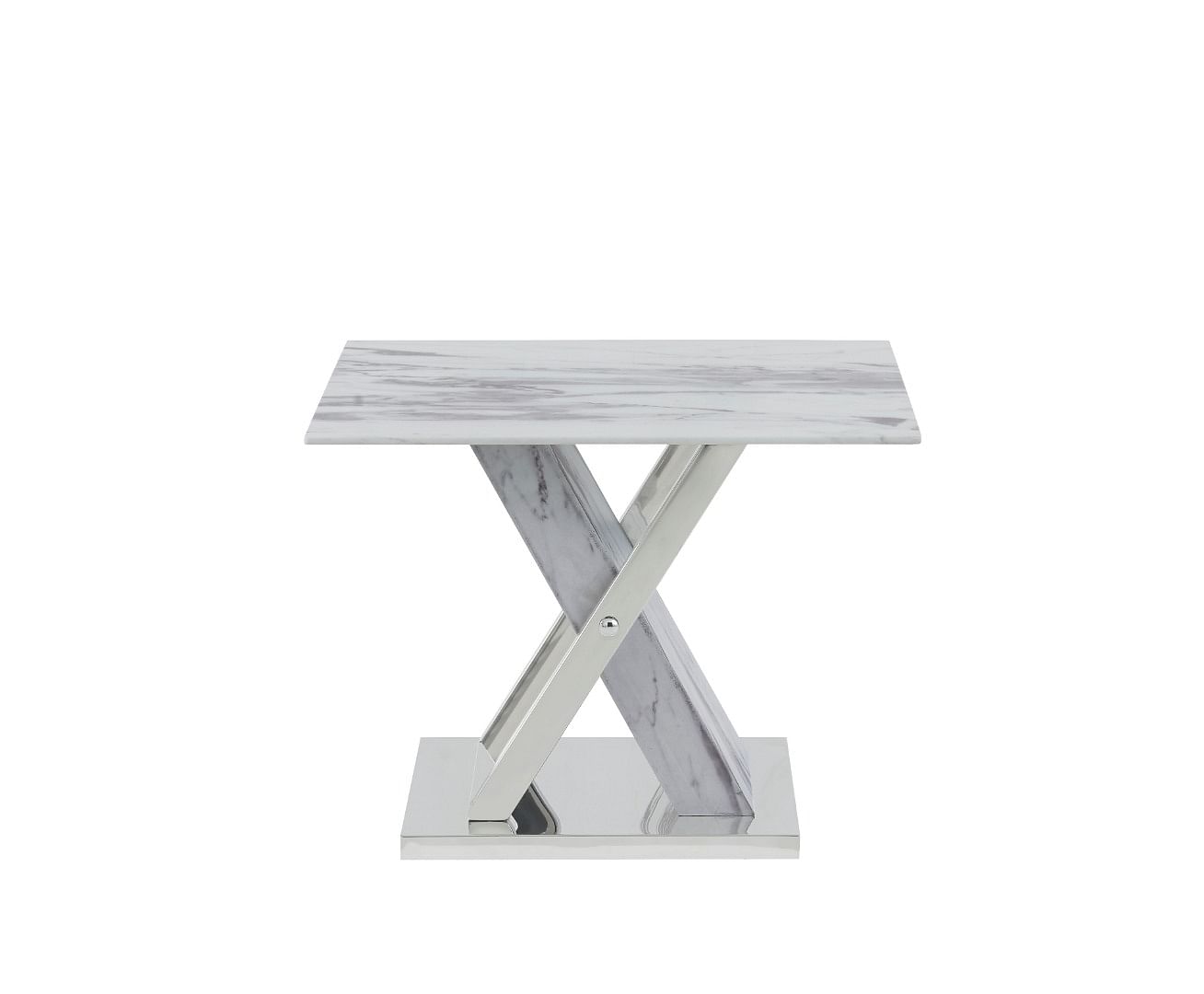Marble X End Table
