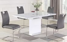 Vanessa 5pc Dining Set with Carina Dining Chair
