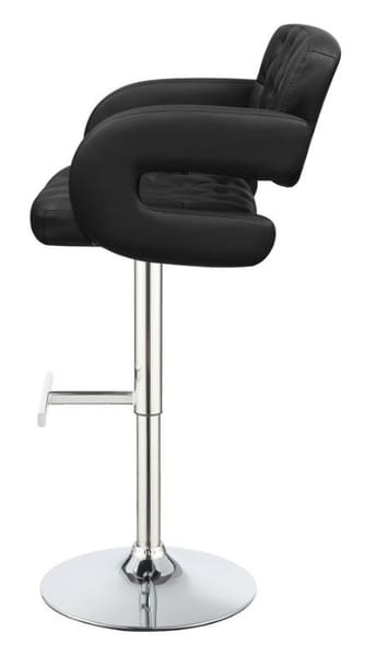Black Chrome Bar Stool