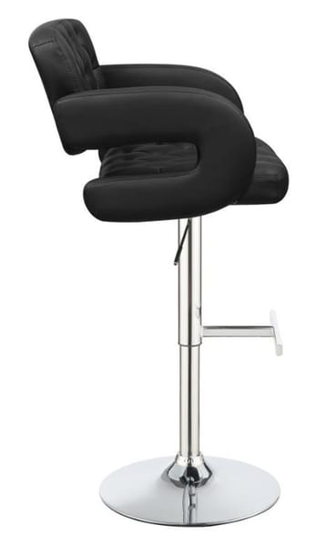 Black Chrome Bar Stool
