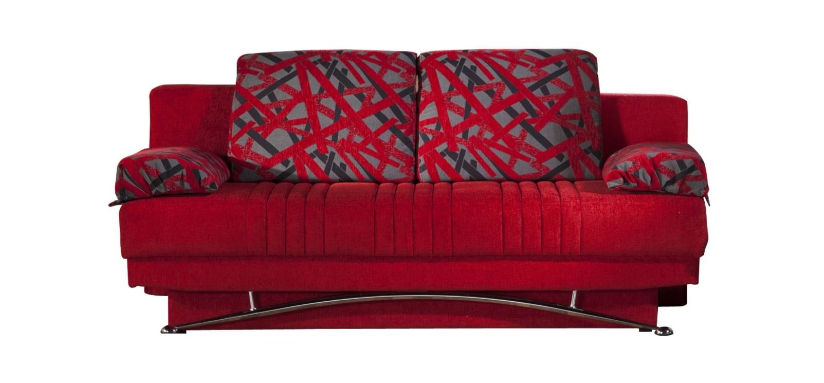 Living Room Sofa Beds Fantasy Red Sofa Bed in Fabric at iStyle