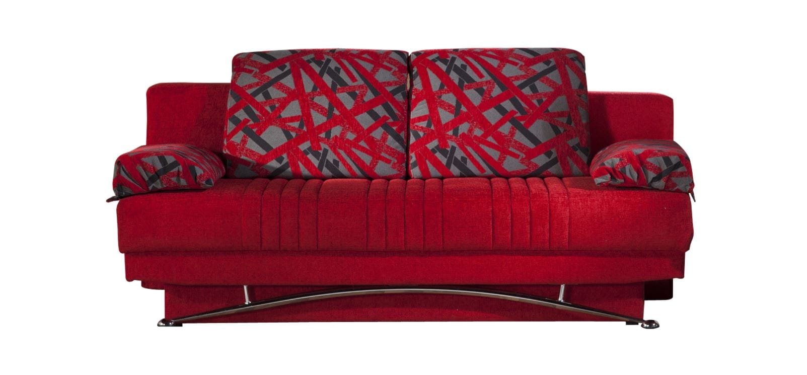 Fantasy Red Sofa Bed in Fabric