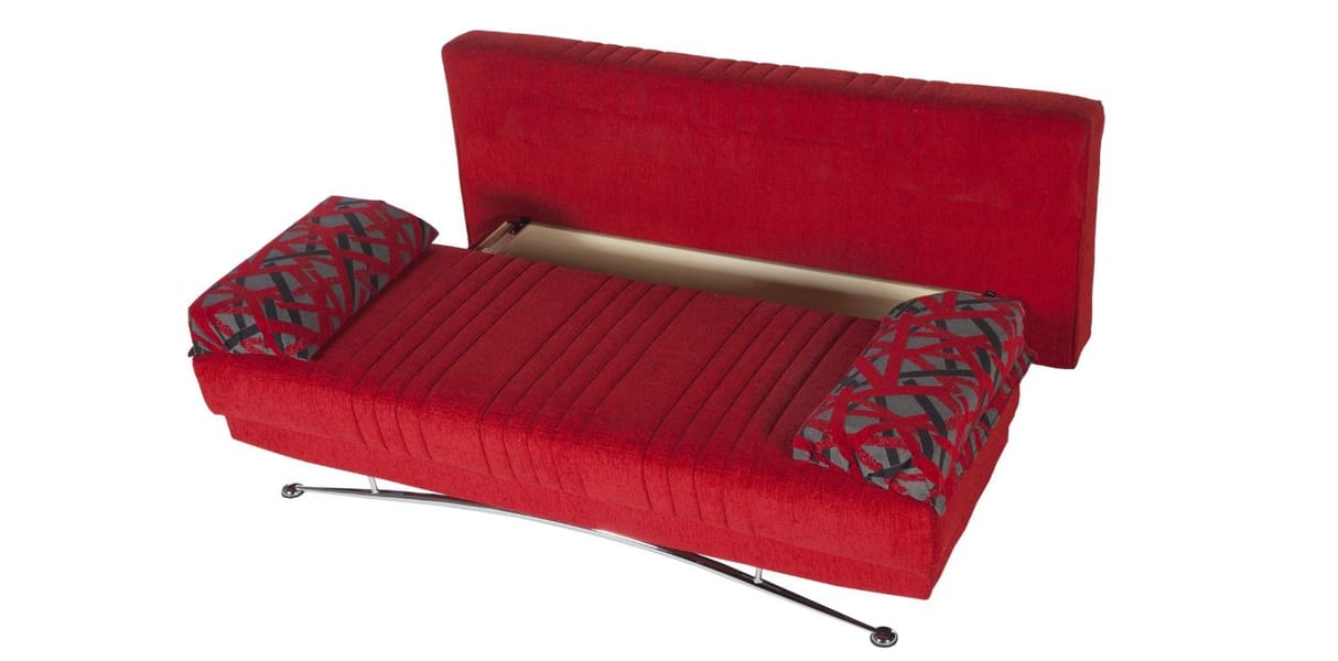 Fantasy Red Sofa Bed in Fabric
