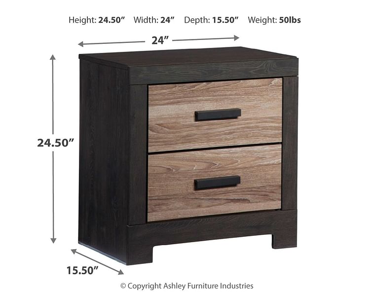 Willowton 24 2 Drawer Charging Nightstand