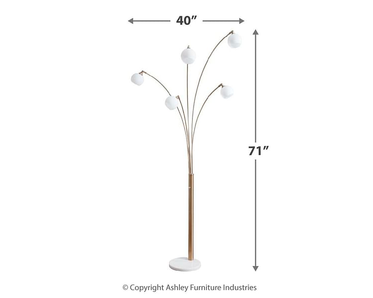 Ashley Furniture - Taliya Arch Floor Lamp