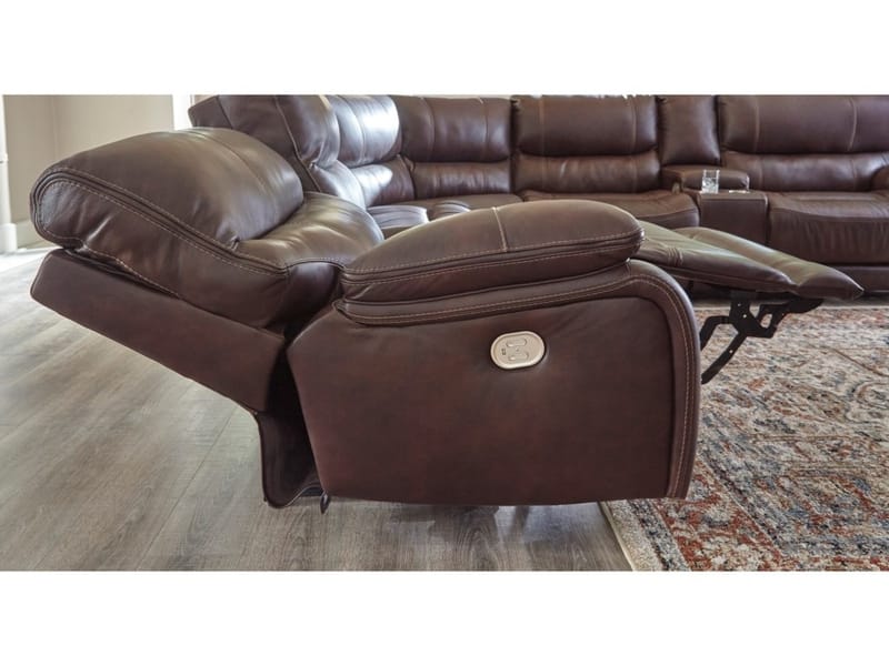 Muirfield Power Reclining Leather Sectional