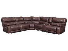 Muirfield Power Reclining Leather Sectional