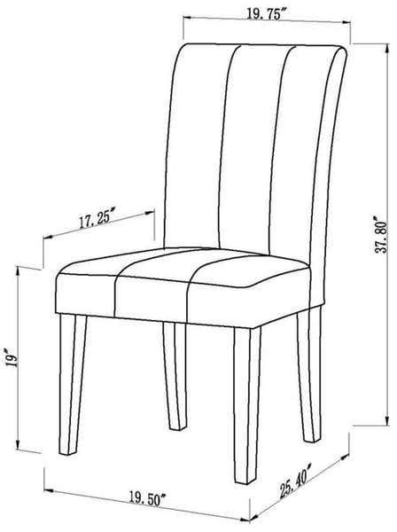 Danny 5pc Dining Set with Acrylic legs