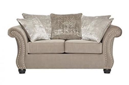 Katherine Sofa and Loveseat in Beige Fabric