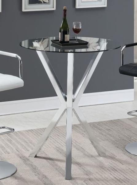 TOLEDO BAR TABLE IN CHROME COLOR