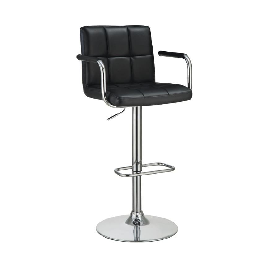 Barton  Adjustable Barstool  In Black Color