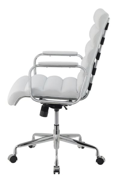 walgelijk Onrustig Assimilatie Office Office Chairs Aurora Tufted Office Chair White And Chrome at iStyle  Furniture Store