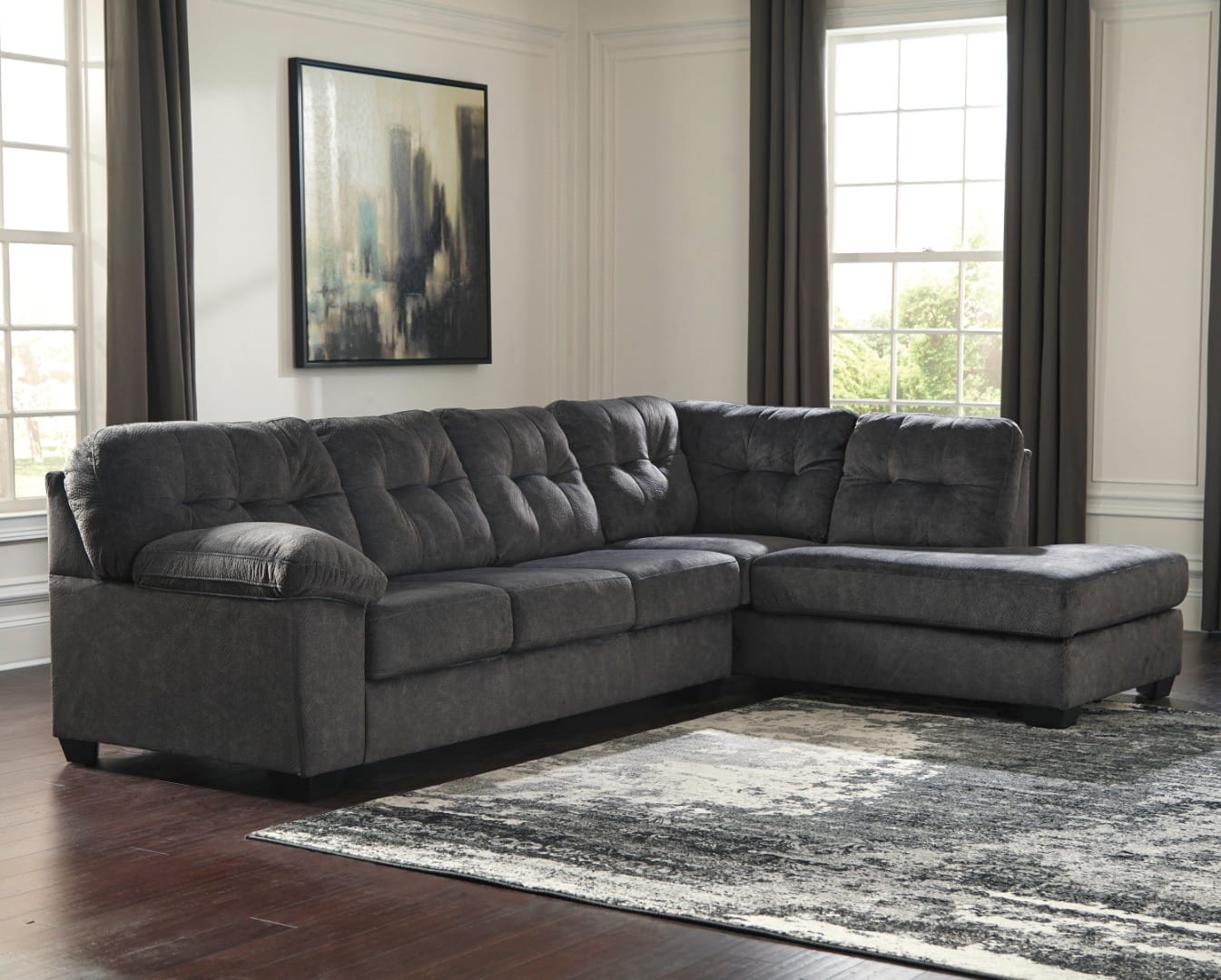 Rivoli Sectional with Chase Right Side