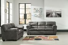 Ashley Furniture - FABIAN  SLATE FABRIC SOFA AND LOVE SEAT SET